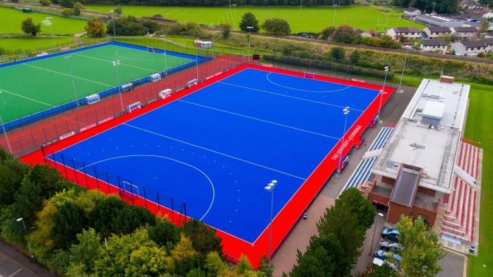 Aerial shot Image of Peffermill astroturf pitch