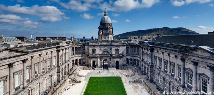View of the Old College of the University of Edinburgh
