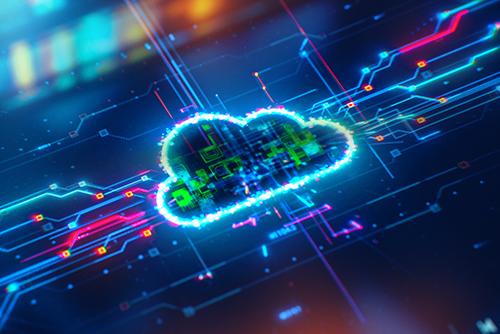Image of a digital cloud background
