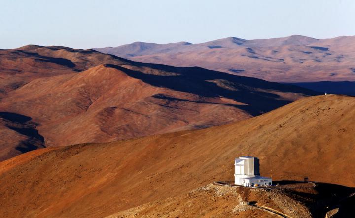 The Visible and Infrared Survey Telescope for Astronomy (VISTA) in the Atacama Desert, Chile