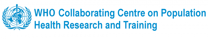 WHOCC on Population Health Research and Training logo