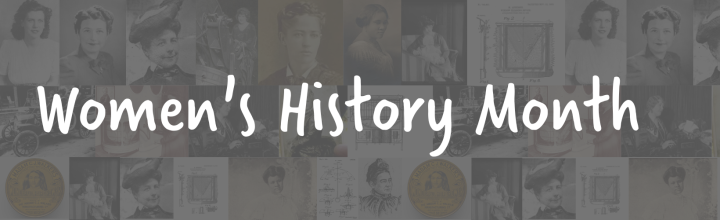 Women's History Month - collage with female inventors 