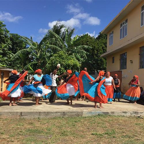 Chagos Islanders perform sega dance