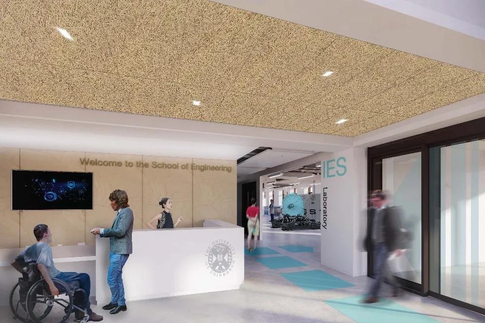 Artist's impression of the new Institute for Energy Systems lab in the new School of Engineering building