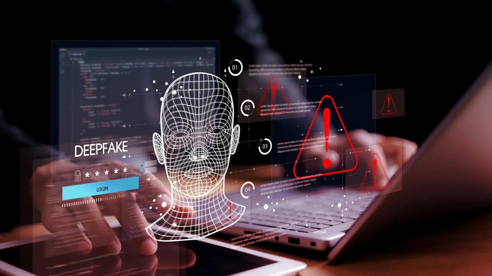 Artist's impression of deepfake detection