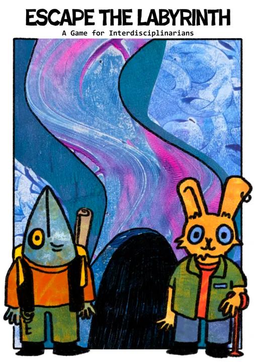 fish and rabbit ready to enter the labyrinth