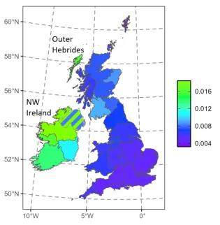 「ケルトの呪い」と呼ばれる遺伝性疾患の地域的集積を遺伝学的に解明 (‘Celtic curse’ genetic disease hotspots revealed)