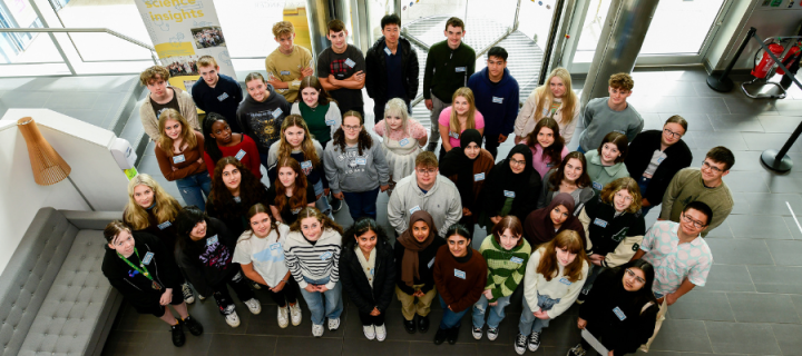 School pupils at the Institute of Genetics and Cancer for Science Insights