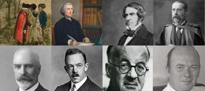 Images of some of the Professors who held the prestigious Materis Medica Chair at the University