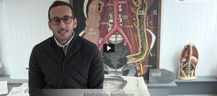 A screen grab of MSc Human Anatomy student Abdulaziz Alomiery 