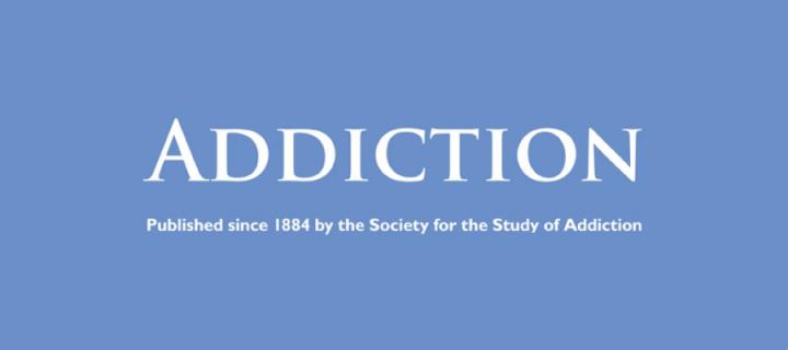 Addiction journal image including logo