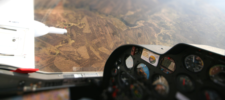 Cockpit view of a North Wales peatland