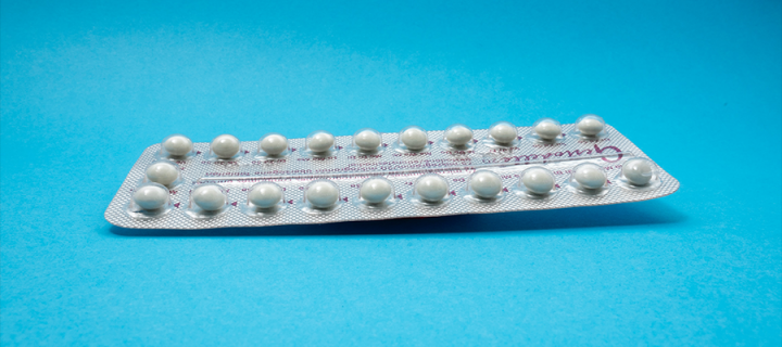 image of a packet of hormonal contraception