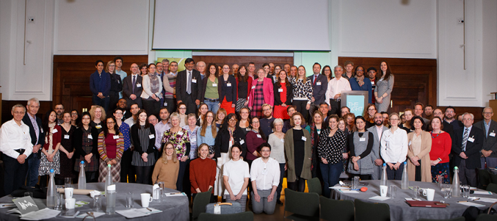 Group shot of all the Asthma UK Centre for Applied Research members