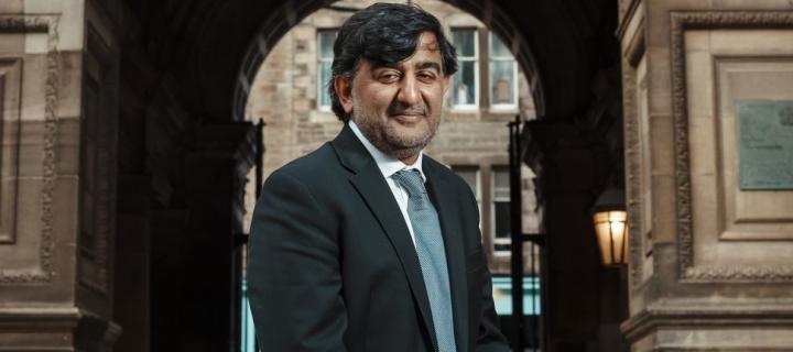 Professor Sir Aziz Sheikh OBE at The Old Medical School, The University of Edinburgh