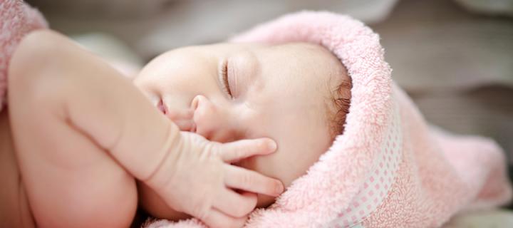 Picture of a baby sleeping