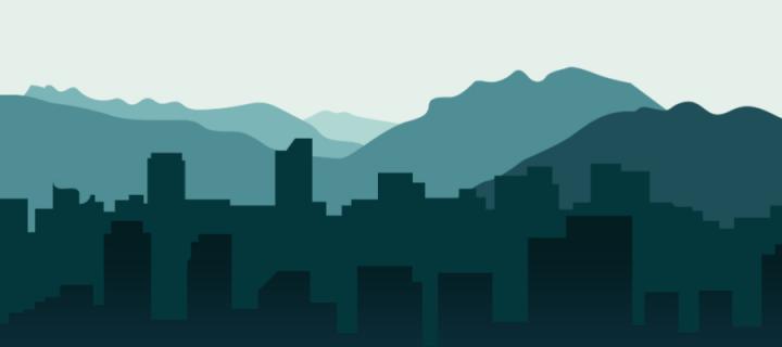 San Luis Obispo Skyline Graphic