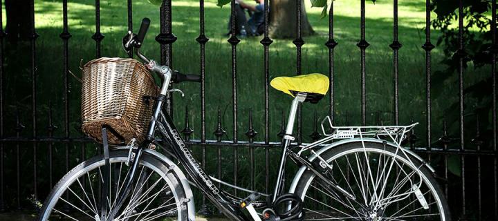 Bicycle in George Square. Credit: Marketing Edinburgh