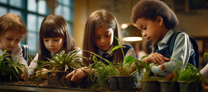 Looking after plants in the classroom