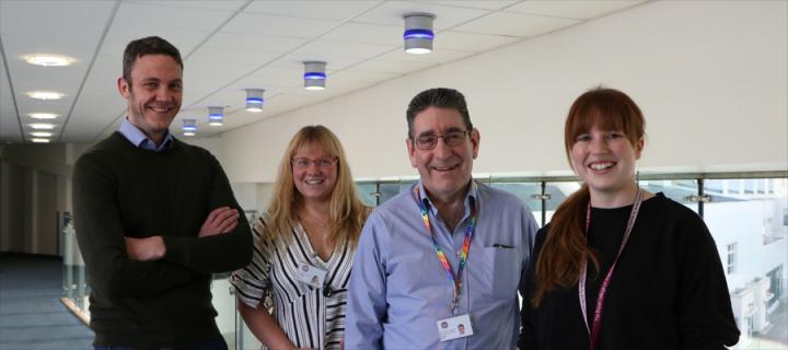 David Griffith, Olga Paterson, Graham Nimmo and Lindsay Rutherford, MSc in Critical Care Team