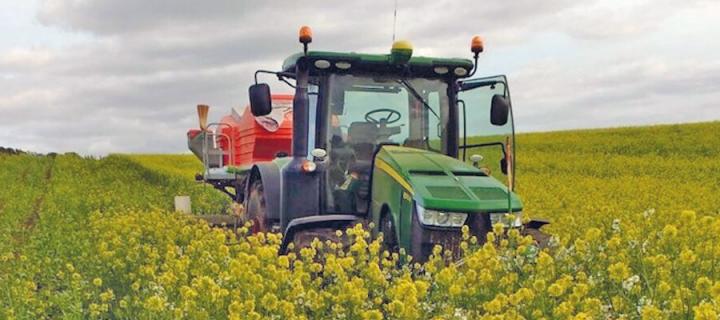 Tractor in field 