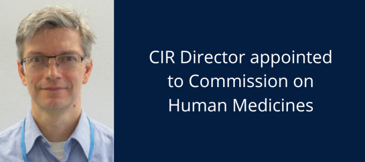 Headshot image of Professor David Dockrell with words CIR Director appointed to CHM