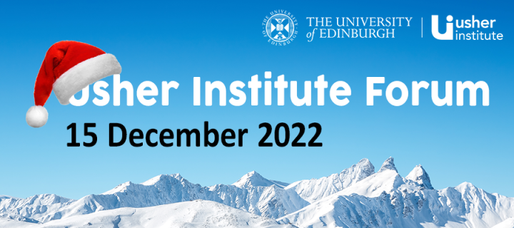 blue sky image advertising the Usher forum on 15 December 2022