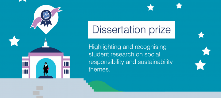 Dissertation prize: Highlighting and recognising student research on social responsibility and sustainability themes.