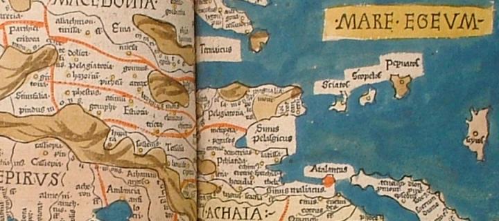 An old map of Northern Greece and Macedon