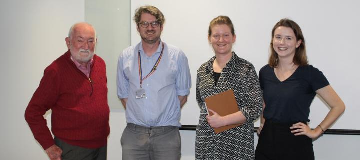 Photo of EAVE II PAG member, PPI Lead and Communications and Engagement Officer, and University of Edinburgh Press Officer