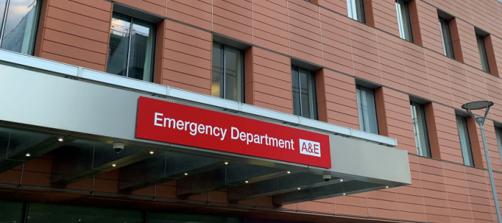 Entrance to an Emergency Department at a hospital