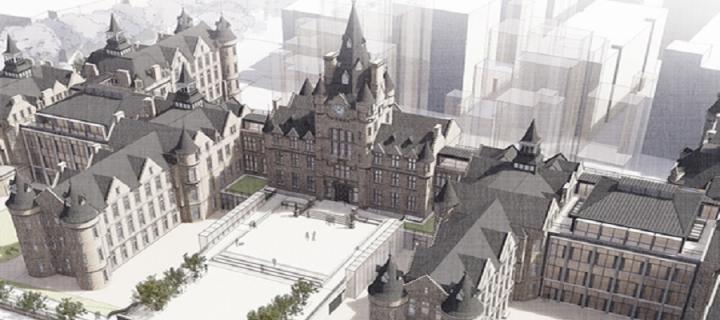 Architect's drawing of he new Edinburgh Futures Institute Building