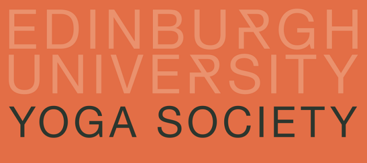 Orange background with the text "Edinburgh University Yoga Society" 