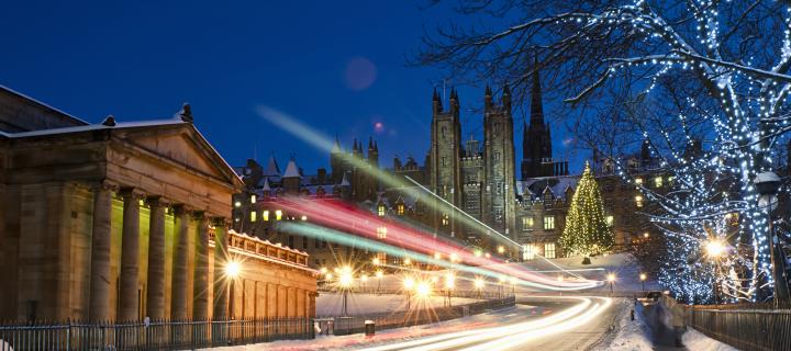 New College in the Snow