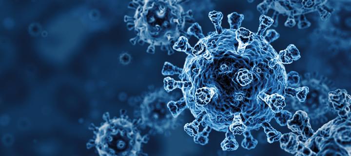 Graphic illustration of coronavirus 