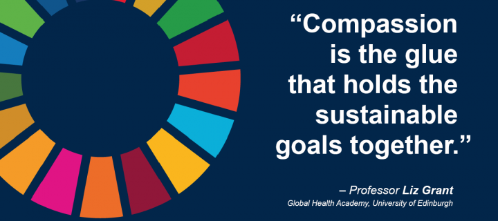 "Compassion is the glue that holds the SDGs together" - Liz Grant 