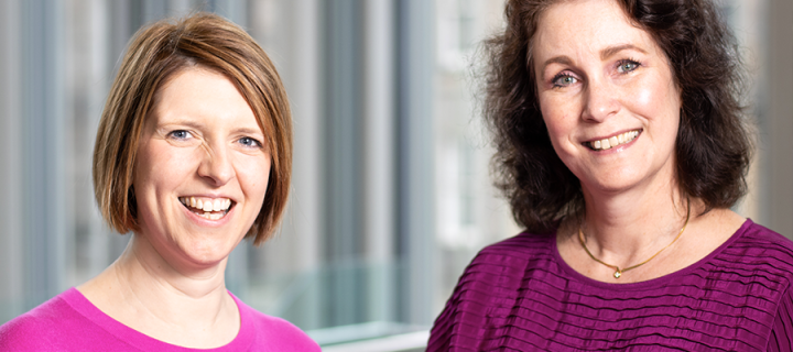 Image of Helen McMillan and Isabell Majewsky-Anderson, two members of Edinburgh Global's team
