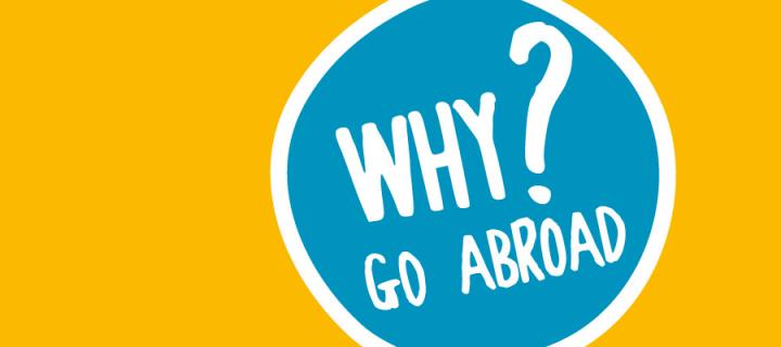 Why go abroad ? symbol