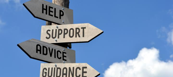 Image showing help support advice guidance signpost