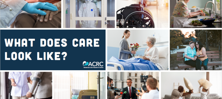 Collage of images of care