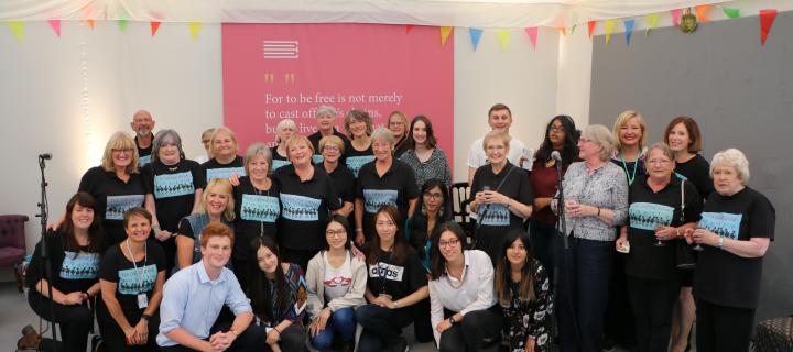 The Cheyne Gang choir and students from the University of Edinburgh