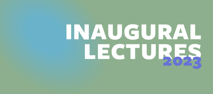 Purely text-based graphic reading "Inaugural lectures 2023"