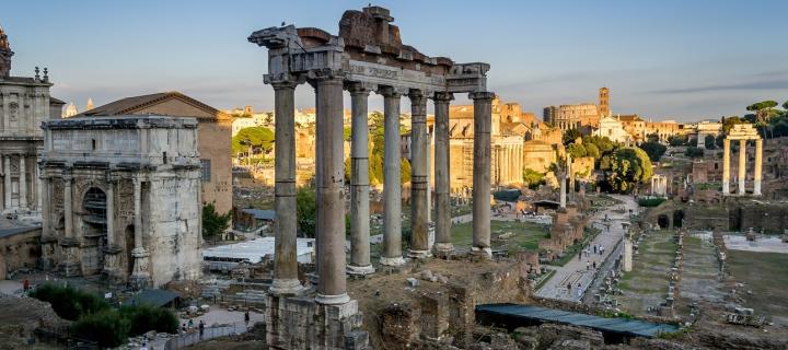 Evening on the Forum Romanum, Rome