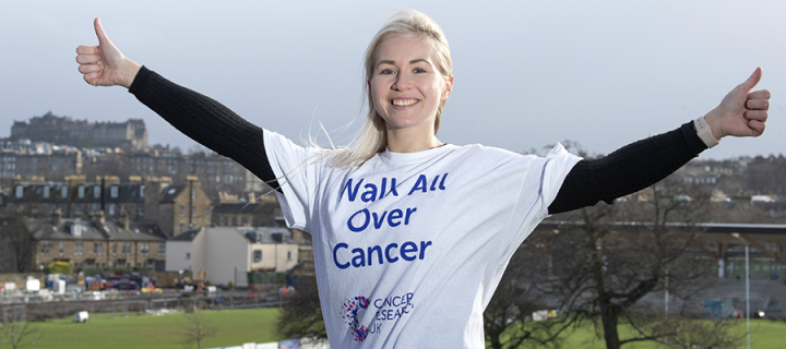 Edinburgh scientist Kristel is urging people to sign up to Walk All Over Cancer