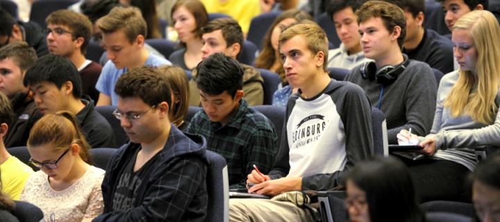 students at a lecture