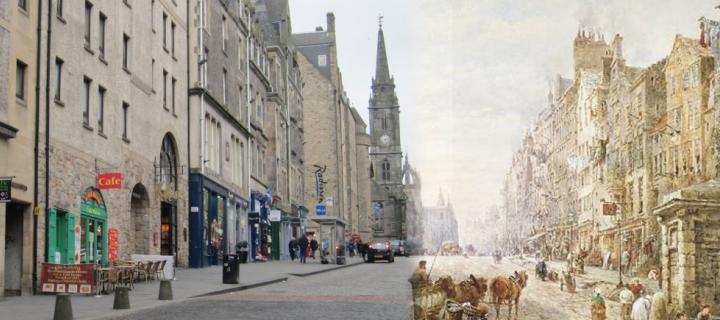 Edinburgh Royal Mile transitional photograph