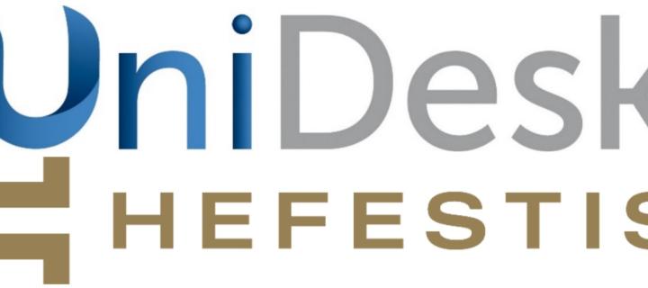 UniDesk and HEFESTIS logos
