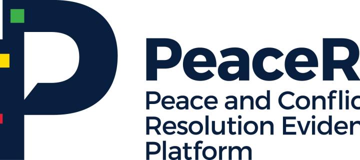 Large capital letter P and text "PeaceRep"
