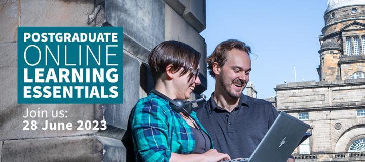 An online event to find out all about postgraduate online learning at Edinburgh