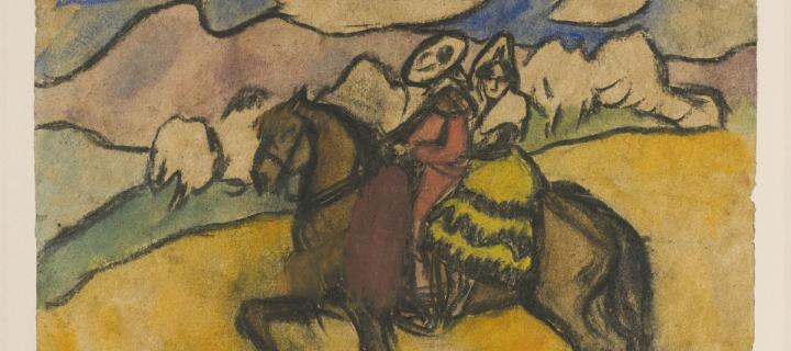 Going to the Fair by Pablo Picasso